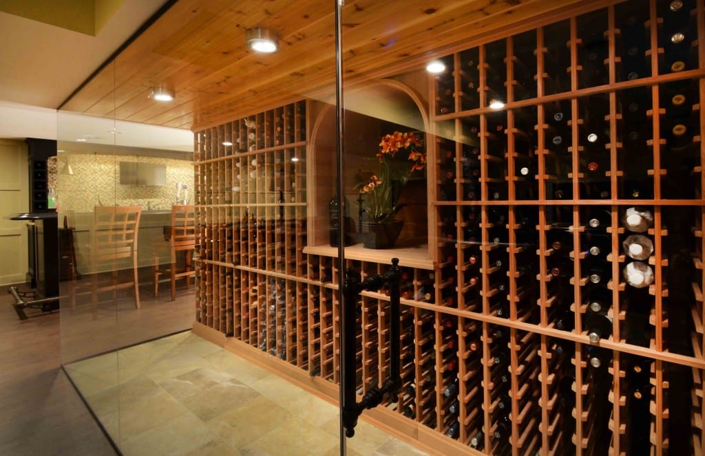 Entertainment Room - Refrigerated Wine Room view