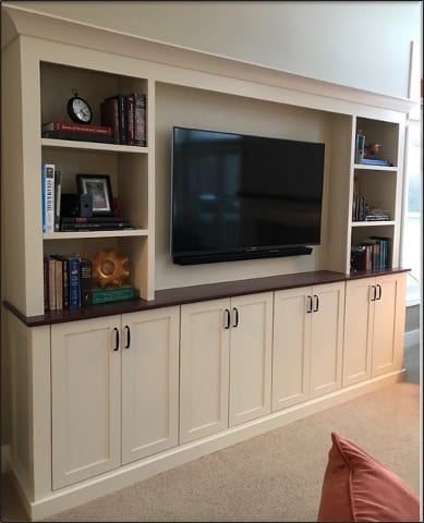 Custom Builtin TV bookcase