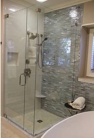 Lakehouse Bath Design- shower area