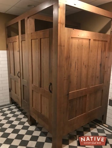 Native Eatery and bar Rest Room custom stalls